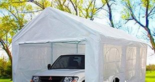 car shelters peaktop 20u0027x10u0027 heavy duty portable carport garage car shelter canopy party MCHWSYQ