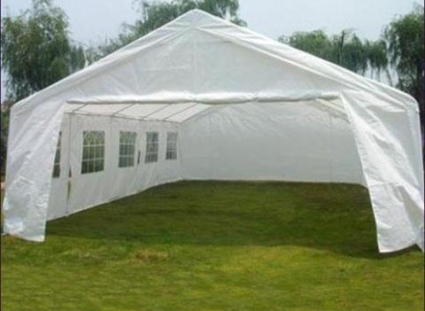 carport tent 20u0027 x 32u0027 large white heavy duty portable garage carport canopy party RIABOHI