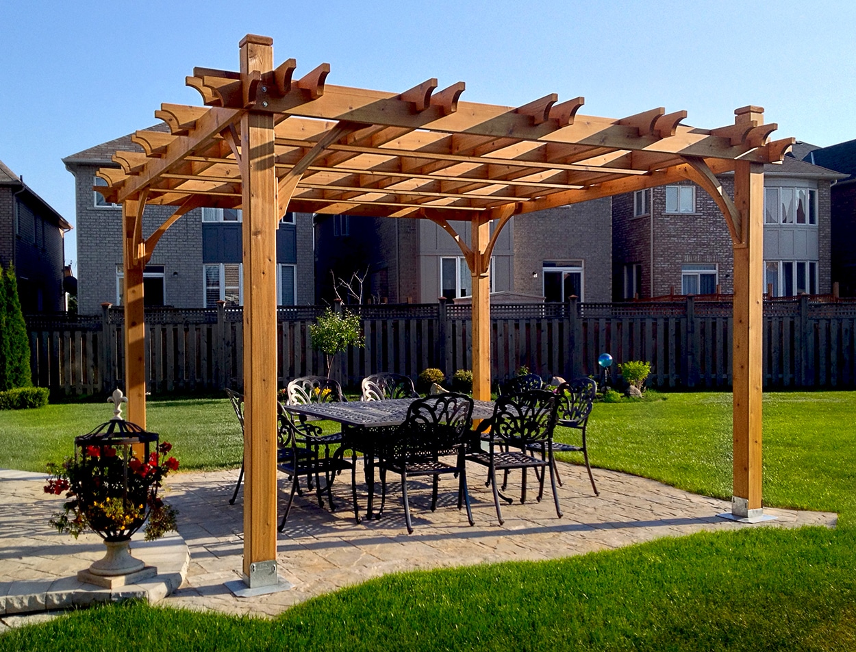 cedar pergola pavilion kits cedar pergolas GJVXWMO