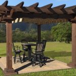 cedar pergola the homestead pergola kit, with mahogany stain option IZKFGXV