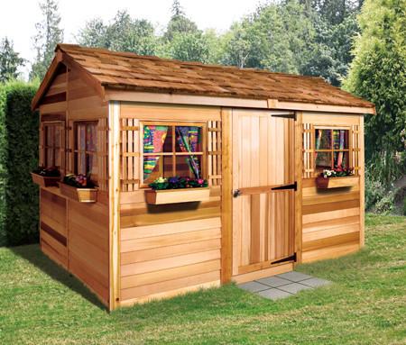 cedar sheds ... beachouse with cedar roof ... QBSUPXI