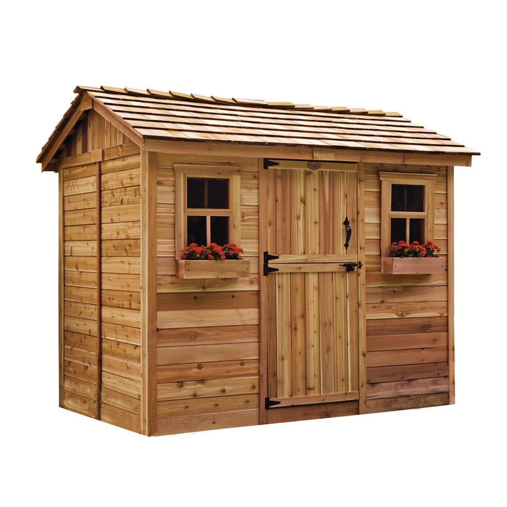 cedar sheds outdoor living today cabana 6 ft. x 9 ft. western red cedar AHOKASL