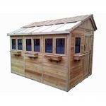 cedar sheds outdoor living today sunshed 8 ft. x 12 ft. western red cedar KWKZFZA