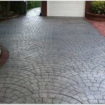 charcoal, silver concrete driveways starburst concrete design brewster, ny VGNGCMK