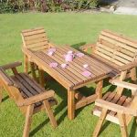 childrens garden furniture image is loading wooden-childrens-patio-set-outdoor-garden-furniture OWHHKJE