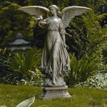 classic angel garden statue WJRHOUF