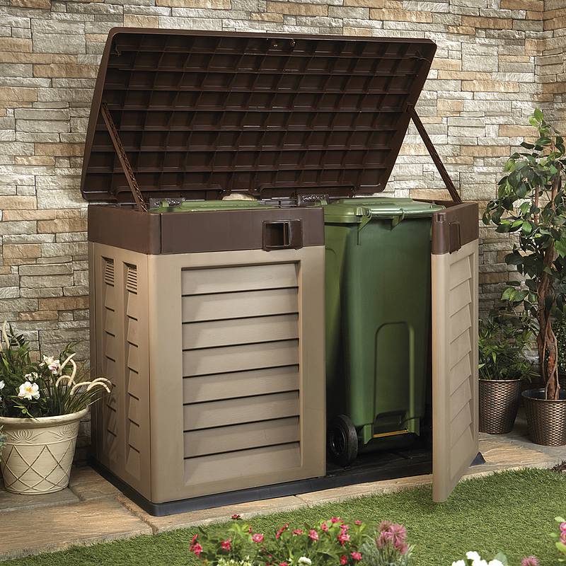 click image to enlarge garden storage shed and bin store PMCUQRR