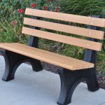 comfort park avenue bench by jayhawk plastics - outdoor benches for parks DTXMBBF