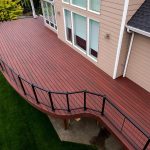 composite bamboo and plastic decking looks like tropical hardwood, but uses IEQDXBV