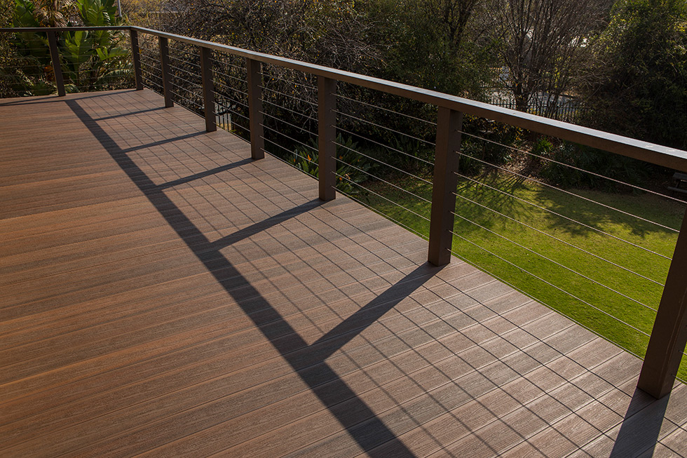 composite deck railing posts can harmonize with a composite deck. FLJCSES