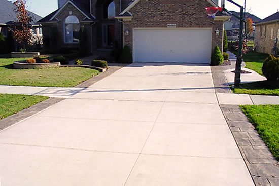 concrete driveways concrete vs asphalt driveway SZMWDGF