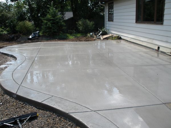 concrete patio ideas concrete patio with stamped border TOMMSCY