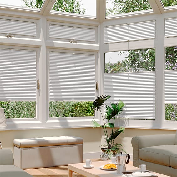 conservatory blinds duolight bright white easifit thermal blind WFLUJJW