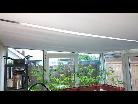 conservatory roof blinds diy conservatory sun roof blinds: sloping roof covering 6 x 3 metres WDGIAZP