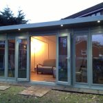 contemporary garden rooms jungle green garden room UPIGXDN