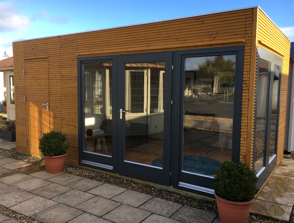 contemporary garden rooms linea garden office or studio EFKYWDK