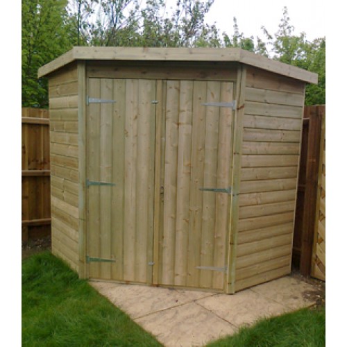 corner sheds 7 x 7 pressure treated shiplap corner shed CNEDNWY