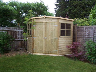 corner sheds fairwood 8x8 pressure treated corner shed. -hide details XVAIOCV