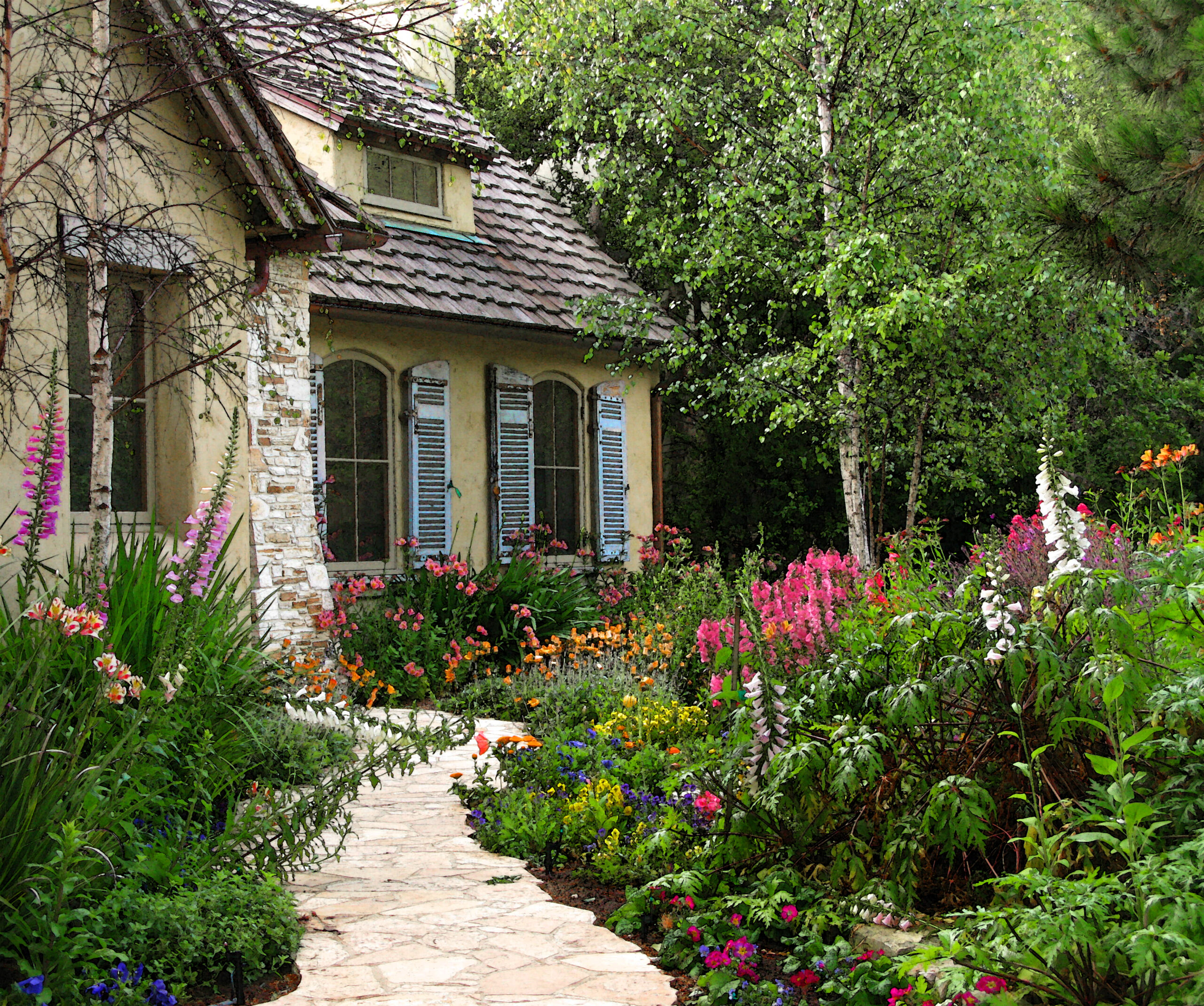 cottage gardens carme; 195fairytale cottage KTMLWXY