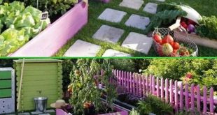 creative garden ideas paint pallet garden edging - 20 creative garden bed edging ideas projects HGACDFR