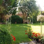 crossover garden arches white 4 foot opening UMKELAB