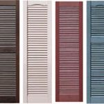 custom, louvered vinyl shutters CCTYIYB