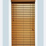 custom-made, faux wood horizontal window blinds, 2 inch slats, inside mount SYNNSGH