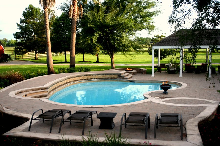 custom pool, pool design lightfoot landscapes, inc. houston, tx MLNPIGM