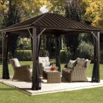 dakota 10 ft. w x 10 ft. d aluminum patio gazebo PLQUNZV