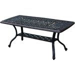 darlee elisabeth cast aluminum patio coffee table UPHBECH