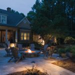 deck and patio lighting - patio fire pit ERYYWHB