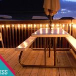 deck lights 30+ stunning deck lighting ideas - homeppiness MRJXJKQ