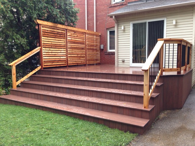 deck privacy screen downtown pvc deck and privacy screen traditional-deck KNAZRVW