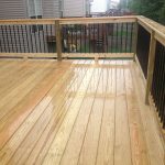 deck spindles black metal aluminum spindles on 12x16 deck with premium wood decking MAMAFSD