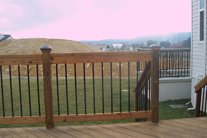 deck spindles deck railings pictures custom deck railing spindles and  balusters KJJIBDS