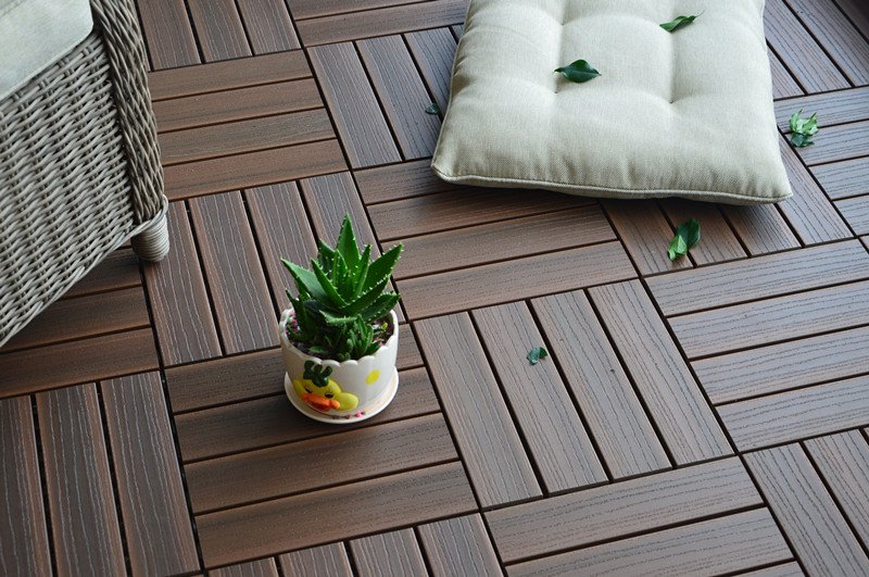 deck tiles composite walnut 12 QVOIQOY