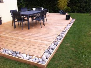 decking ideas backyard deck ideas - small backyard IXLKBWJ