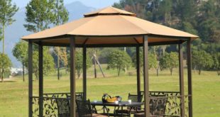 dia 4 meter 8-edge shape garden patio gazebo tent aluminum outdoor sun TUDOEQP