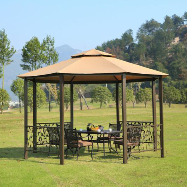 dia 4 meter 8-edge shape garden patio gazebo tent aluminum outdoor sun TUDOEQP