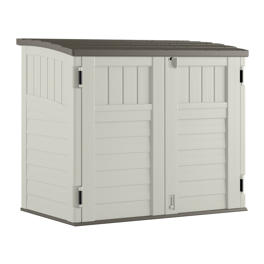 display product reviews for vanilla resin outdoor storage shed (common:  53-in DSPHWBT