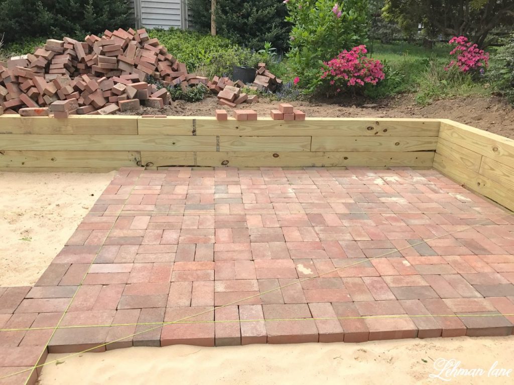 diy brick patio - laying brick patio AUTNVEI