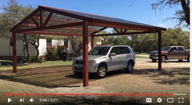 diy carport diy metal carport on a budget DFAASRJ