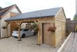 diy carport double carport with ½ bay storage MYZCXHX