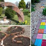 diy garden ideas garden-backyard-brick-projects WGHJMSE