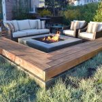 diy patio 12. centered fire pit with sofa and matching armchairs JUFCMCF