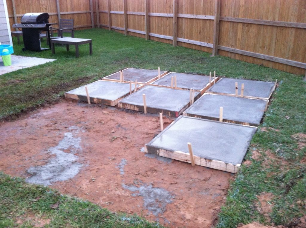 diy patio diy patios on a budget | and then on day two, they AMUMMTC