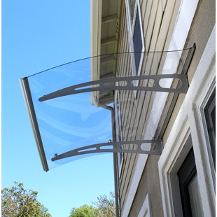 How is a door awning different
from a door canopy?