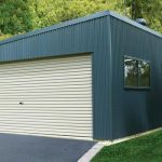 double garage with skillion roof OPIIZKS