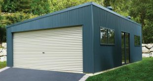 double garage with skillion roof OPIIZKS