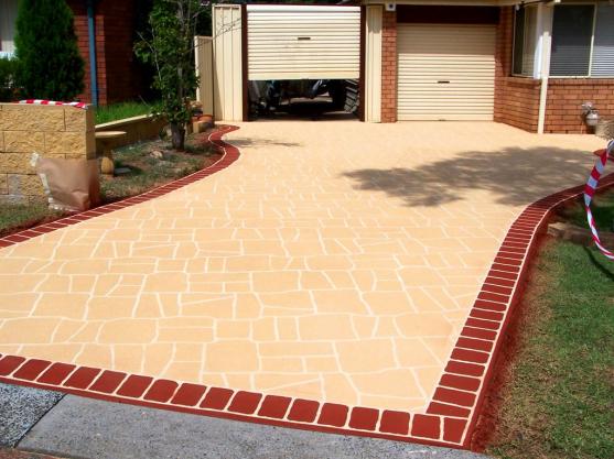 driveway designs by designer concrete resurfacing BIHPXGM